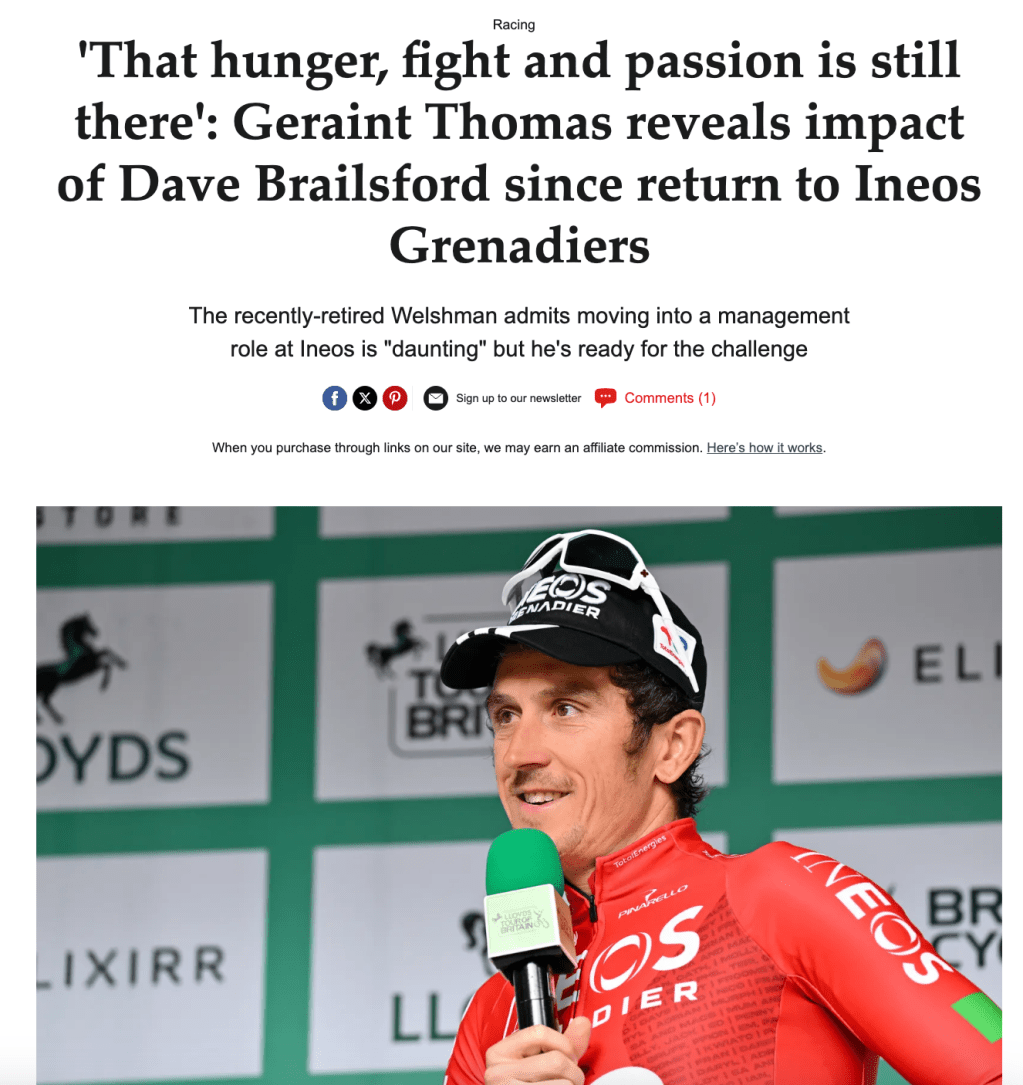 Geraint Thomas: Dave Brailsford is hungrier than&nbsp;ever