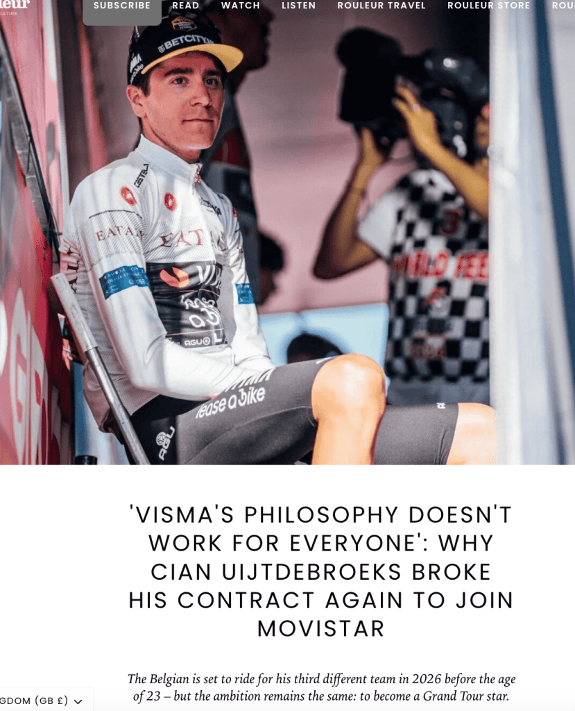 Why Cian Uijtdebroeks broke his contract&nbsp;(again)