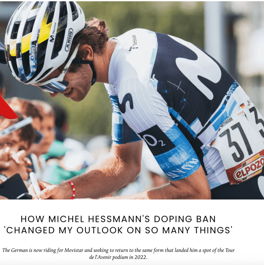 Michel Hessmann opens up on doping&nbsp;ban