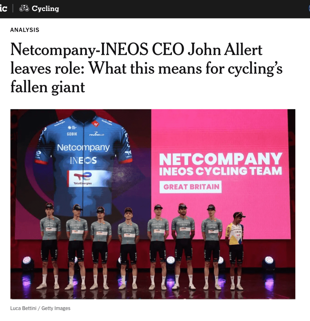 Big change at Ineos Grenadiers&nbsp;management
