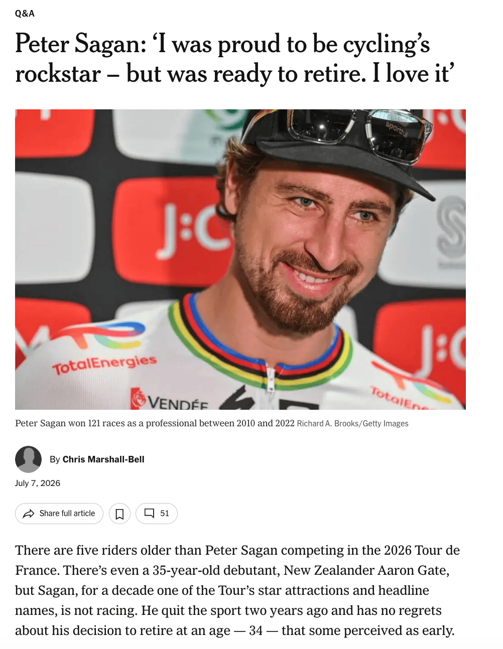 Peter Sagan exclusive&nbsp;interview