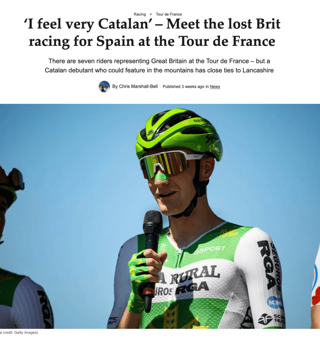 The Brit representing Spain at the Tour de France