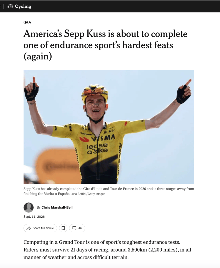 Sepp Kuss interview on riding all three Grand&nbsp;Tours
